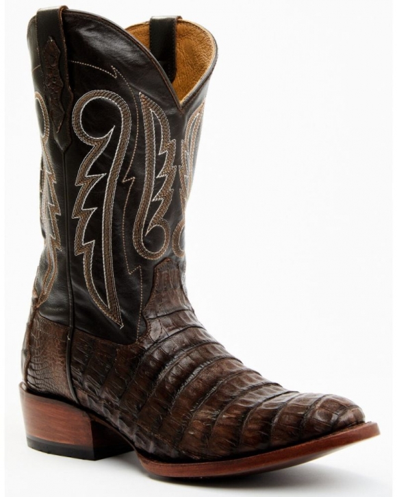 New Arrivals Cody James Men's Exotic Caiman Western Boots - Round Toe | Brown