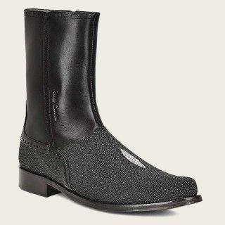 Cuadra Men's Black Stingray Exotic Leather Boot