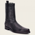 Cuadra Men's Hand-Painted Black Leather Boot