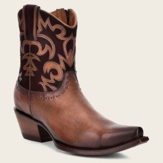 Cuadra Women's Brown Western Leather Bootie