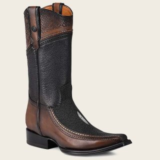 Cuadra Men's Cowboy Boot With Engraved Detail