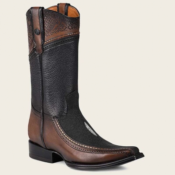 Cuadra Men's Cowboy Boot With Engraved Detail