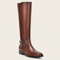 Cuadra Women's Hand-Painted Honey Leather Riding Boot