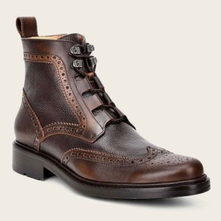 Cuadra Men's Hand-Painted Brown Bi Tone Leather Boot