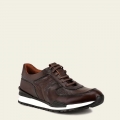 Cuadra Men's Brown Deer Leather Sneaker