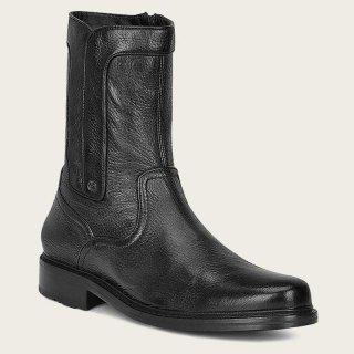 Cuadra Men's Hand-Painted Black Leather Dress Boot