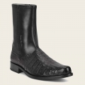 Cuadra Men's Hand-Painted Exotic Black Leather Boot