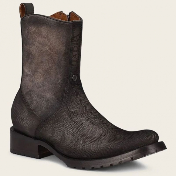 Cuadra Men's Grey Biker Urban Leather Boot-Bovine - Grey