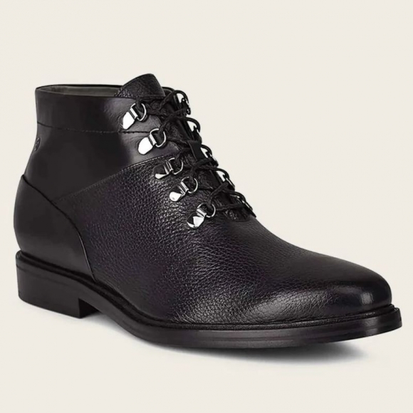 Cuadra Men's Black Deer Leather Urban Bootie