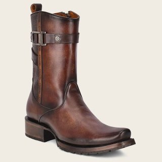 Cuadra Men's Hand-Painted Brown Leather Urban Boot