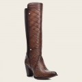 Cuadra Women's Embroidered Brown Leather Boot