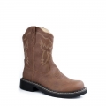 ROPER | WOMEN'S CHUNK RIDER BOOT BROWN FAUX LEATHER-BROWN