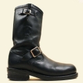 Men's 70s Vtg Black Leather Chippewa USA Engineer 2 Buckle Boots | Canada