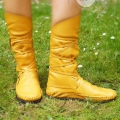 Men's Yellow Leather Moccasins Moccasins Moccasin Boots | Canada