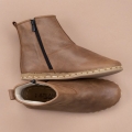 Women's Atlantis Handmade Boots Zaragoza Brown Color Leather | Canada