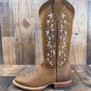 Women's Handmade Leather Floral Embroidered Boots/ Mexican Artisanal | Canada