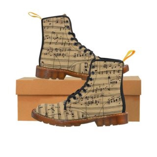 Men's Music Canvas Boots Stylish Boots Music Lover | Canada