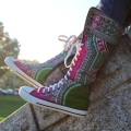 Women's Sneaker Boots Funky Boots Dashiki | Canada