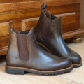 Women's Handmade Chelsea Leather Brown Boots Goodyear Welted Boots | Canada