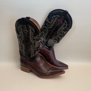 Men's Vintage Western Cowboy Boots Rayo De Plata Brown | Canada