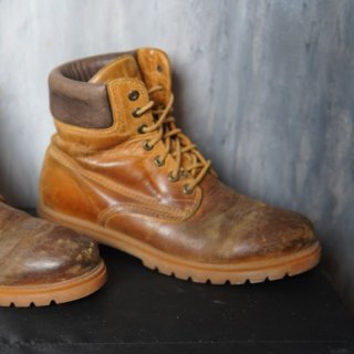 Men's Brown Genuine Leather Panama Jack Boots Size 44 / Vintage | Canada