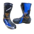 Men's New Yamaha Blue Black Motorbike Racing Shoes Leather | Canada