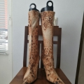 Women's Fun Italian Stretch Animal Print Heel Boots | Canada