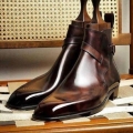 Men's Handmade Jodhpurs Dark Brown Leather Chiseled Toe | Canada
