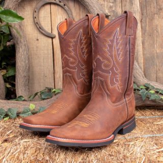 Men's Suede LEATHER COWBOY Western Rodeo Square Toe Boots | Canada