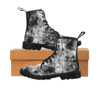 Women's Canvas Boots Punk Pattern Boot Punk Color Boot | Canada