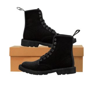 Women's Canvas Boots Black Boots Black Boot for Women | Canada