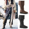 Men's Renaissance Leather Boots Viking Costume Cosplay Shoes | Canada