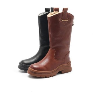 Women's Leather Mid Calf Boots Snow Boots Have Fleece Lined for | Canada