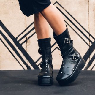 Women's Punk Priestess Platform Boots Goth Boots Platform Boots | Canada