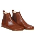 Women's Handmade CHELSEA Boots Zero Drop Barefoot BROWN Smooth | Canada
