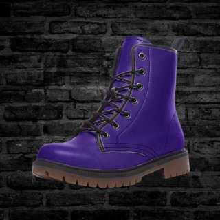 Women's Purple Vegan Leather Boots Classic Faux Leather Boot for | Canada