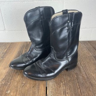 Men's Vintage Laredo Black Leather Boots 1/2 EE | Canada