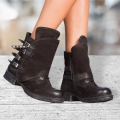 Women's Genuine Leather Bootsblack Leather Boots for | Canada