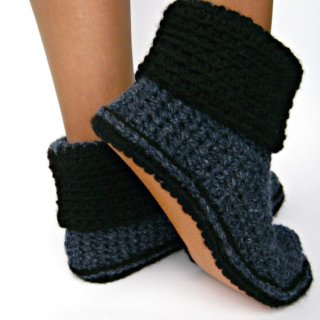 Women's Crochet Boots With Eco Leather Soles Crochet | Canada