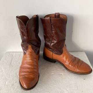 Men's Lucchese 10d Vintage Cowboy Boots Two Tone Ostrich and | Canada