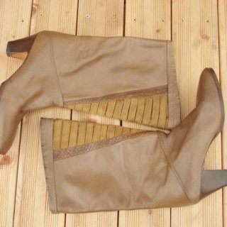 Women's 38 Size/vintage Leather Salamander Brown Boots/y2k Brown | Canada