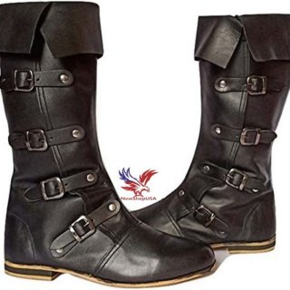Women's Medieval Leather Boots RENAISSANCE Viking Pirate Boots Mans | Canada