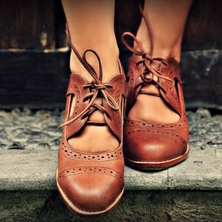 Women's STOCKHOLM. Brown Leather Booties / Brown Oxfords / Womens | Canada