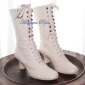 Women's White Boots Bridal Shoes Victorian Boots 1900 Weeding Boots | Canada