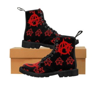 Women's Anarchy Metal Gothic Canvas Boots | Canada