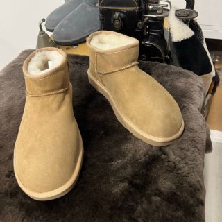 Women's & Sheepskin Boot Sandy Color Winter Slippers Cozy | Canada