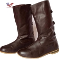 Men's Medieval Leather Boots Renaissance Footwear Viking Shoes 3 | Canada