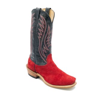 Fenoglio Free Delivery Women's Red Roughout w/ Black Style No. 00101684