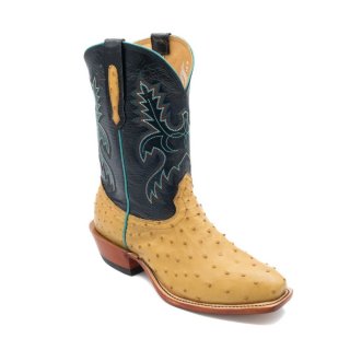 Fenoglio Free Delivery Men's Antique Saddle Full Quill w/ Black Calf Style No. 19401911