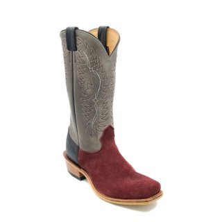 Fenoglio Free Delivery Men's Burgundy Roughout w/ Blue Eagle Style No. 15541313